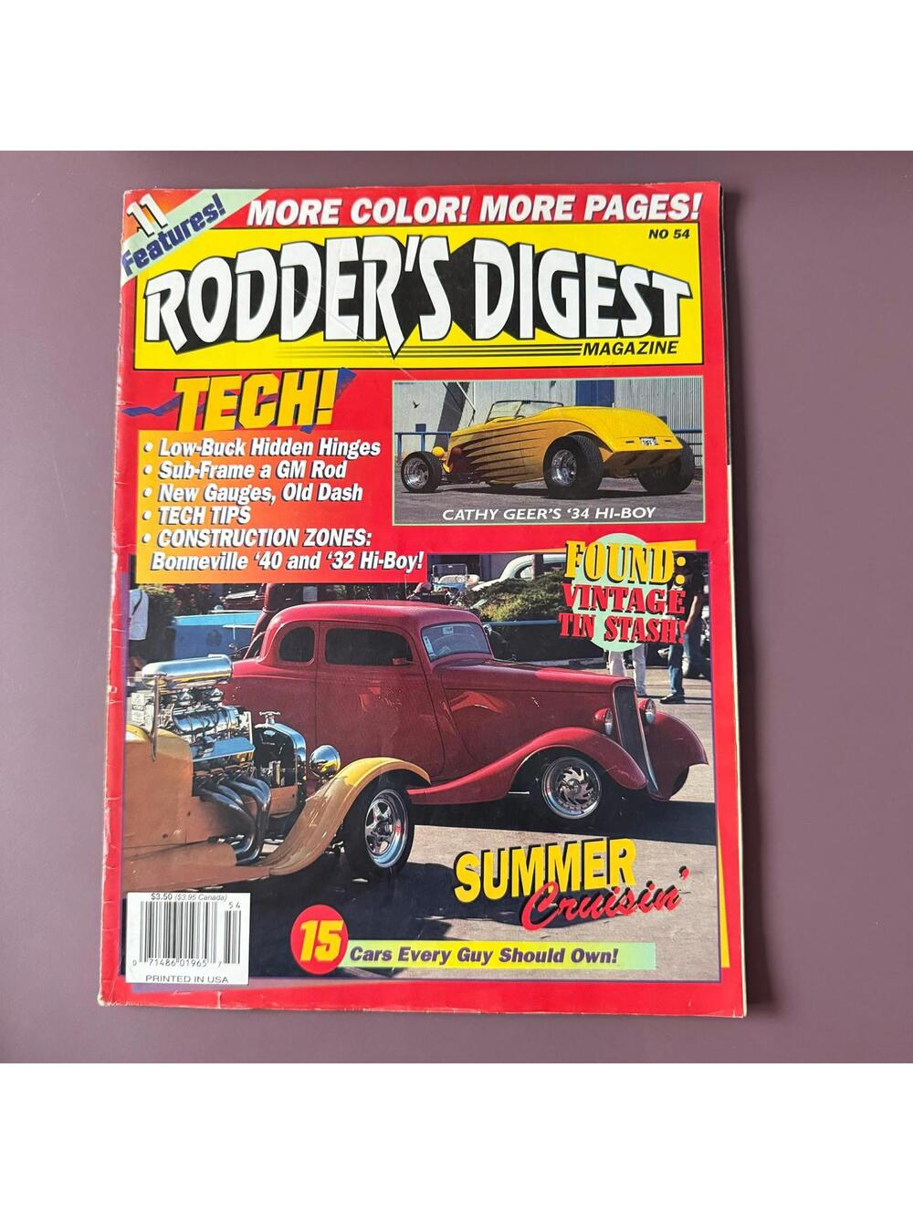 Vintage Hot Rodder Chevy Auto Magazine Custom Rodder B2